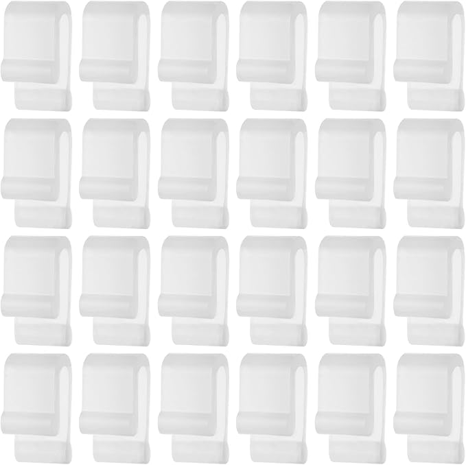24pcs Dutch Oven Lid Protector Clips, Silicone Dutch Oven Lid Flexible Bumper Protective Clips for Storage (Transparent)