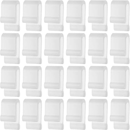 24pcs Dutch Oven Lid Protector Clips, Silicone Dutch Oven Lid Flexible Bumper Protective Clips for Storage (Transparent)