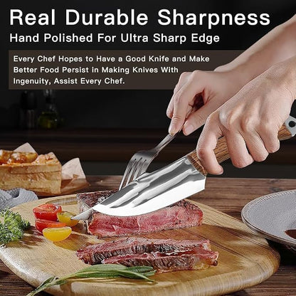 Chef Knife,8.2" Professional Kitchen Knife for Cooking,Made of Stainless Steel,Ultra Sharp for Cutting food,with Ergonomic Handle,for Home & Restaurant