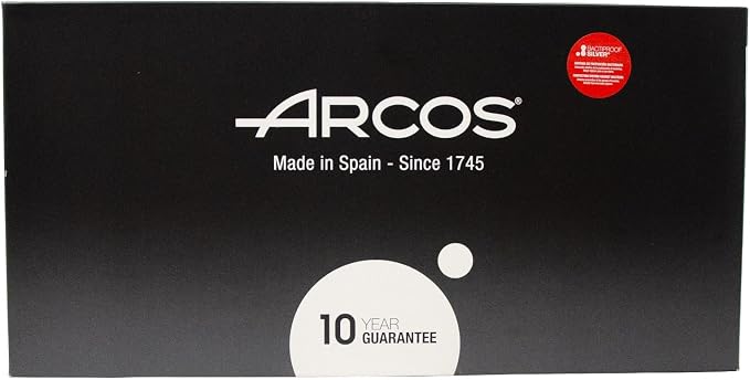 Arcos Cleaver Knife Butcher Knife - Nitrum Stainless Steel 11" Blade - Polypropylene Handle - Silver - Color Identification System - Heavy Duty & Hygienic - Series Universal - Black Color