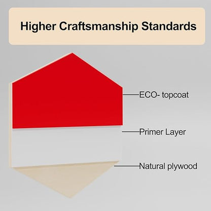 6 Pack Pre-Painted Colored Plywood Sheets, 11.7"x8.27"x1/8" (3mm) Basswood Boards for Laser Cutting, Engraving, DIY Crafts, Home Décor & Model Making (6 Mixed Colors)
