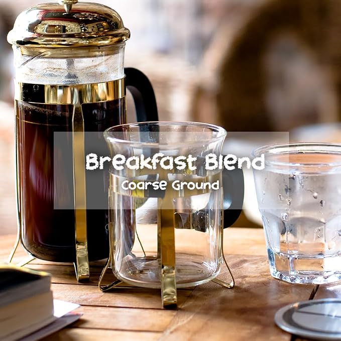 New Orgaanika Andes Breakfast 12oz | Gourmet Coffee Blend | Coarse Ground | Medium Roast | Specialty Organic | Best for French Press & Cold Brew Coffee, well balanced, bulletproof flavor, aroma and body. (bag 12oz.) | Loyalty Reward Inside the Bag (see...