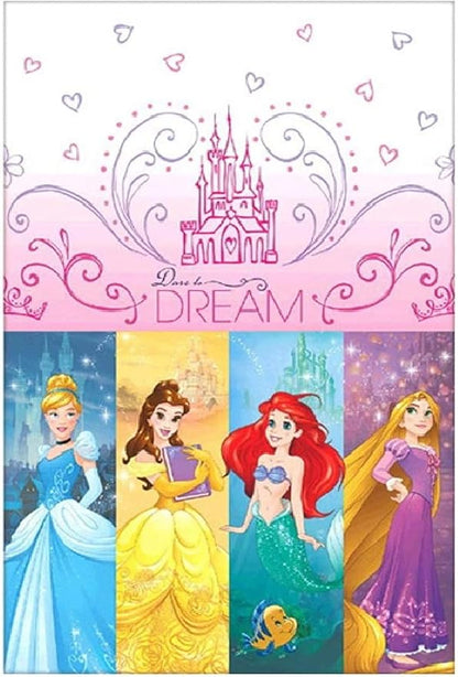 Unique Disney Princess Party Supplies Bundle Pack Includes 2 Plastic Table Covers