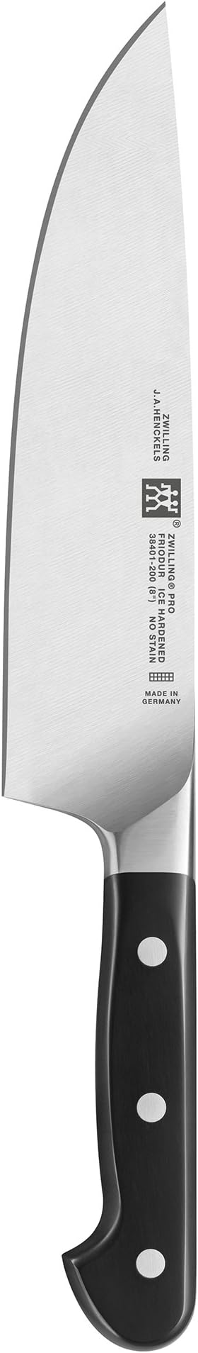 ZWILLING Pro 8-inch Razor-Sharp German Chef's Knife, Made in Company-Owned German Factory with Special Formula Steel perfected for almost 300 Years, Dishwasher Safe