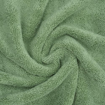 American Soft Linen Salem 100% Cotton Turkish 4 Piece Hand Towels for Bathroom, 600 GSM Soft Absorbent Quickdry Hand Face Towel Set, Sage Green