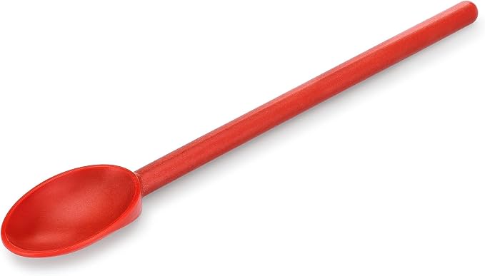 Matfer Bourgeat Exoglass® High Temperature Cooking Spoon, Red, 11 7/8"