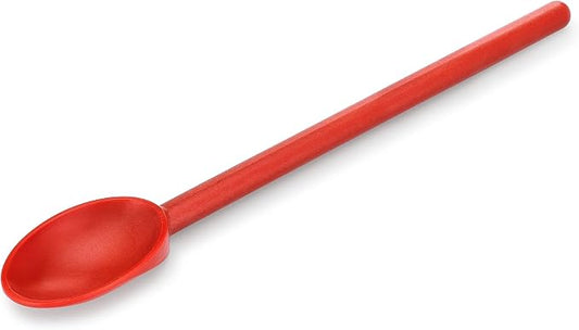 Matfer Bourgeat Exoglass® High Temperature Cooking Spoon, Red, 11 7/8"