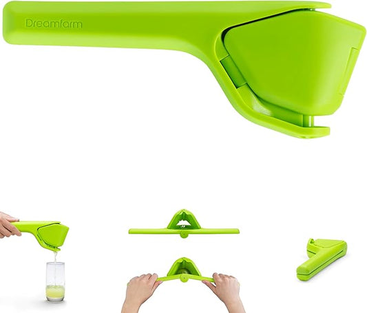 Dreamfarm Original Lime Fluicer Easy-Squeeze Fold-Flat Citrus Juicer - 9 Inch, Suits Lime Only
