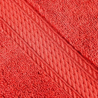 SUPERIOR Egyptian Cotton Pile Heavyweight Bath Sheet, 2 Piece Set, Coral