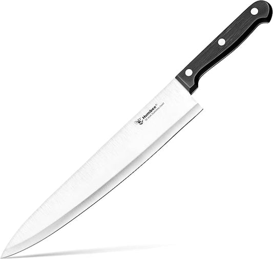 Chef Knife 10 Inches - Stainless High Carbon Steel Full Tang Blade for Pro and Personal Use Ergonomic Handle, Comfortable Grip