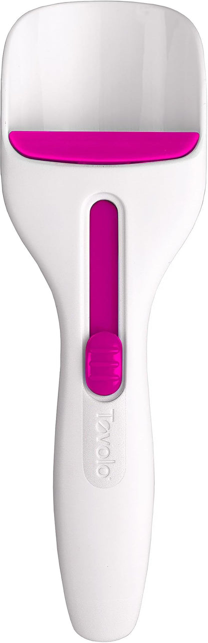 Tovolo Cupcake Scoop Batter Dispenser for Cupcakes Muffins Pancakes and Cookie Dough, Easy to Clean Batter Scoop Slide Dispenses Quicker for Even Size Baked Goods Kitchen Gadget, Fuchsia