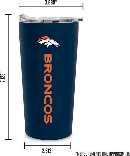 Rico Industries NFL Football Soft Touch, Easy Grip Tumbler