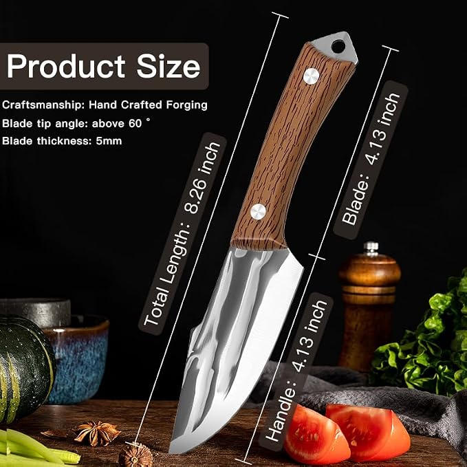 Chef Knife,8.2" Professional Kitchen Knife for Cooking,Made of Stainless Steel,Ultra Sharp for Cutting food,with Ergonomic Handle,for Home & Restaurant