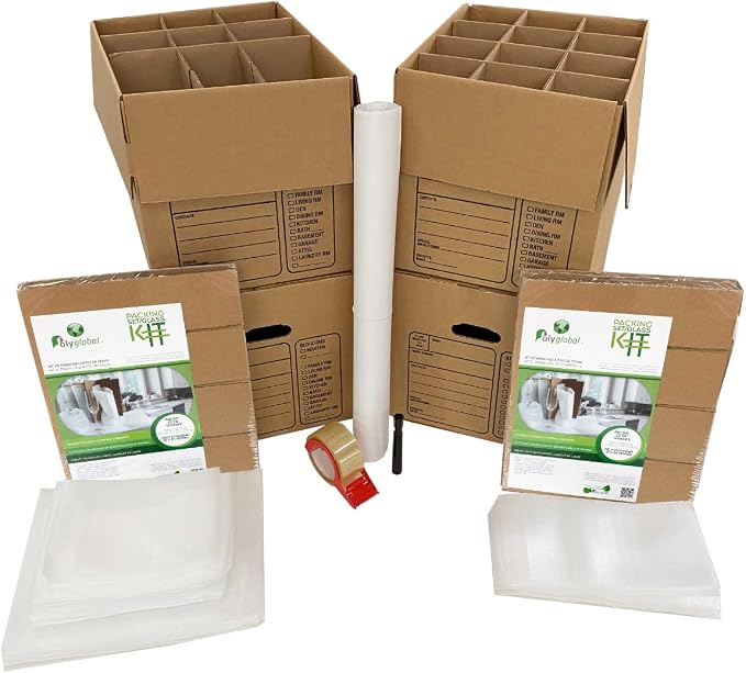 UBOXES Kitchen Moving Box Kit # 1 Moving Boxes & Moving Supplies