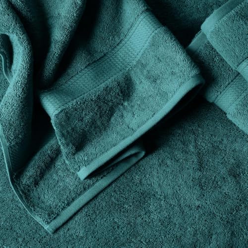 Superior Egyptian Cotton Plush & Absorbent, Bath Towel Set of 4, Teal