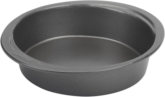 GoodCook Everyday Mini Round Cake Pan Heavy Duty Construction with Metal Utensil Safe Nonstick, 6-Inch, Gray