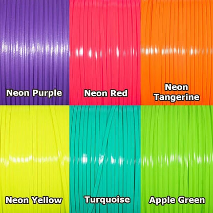 Craft County Rexlace Multicolor Bundle Packs – 100 Yards of Each Color (Neon)