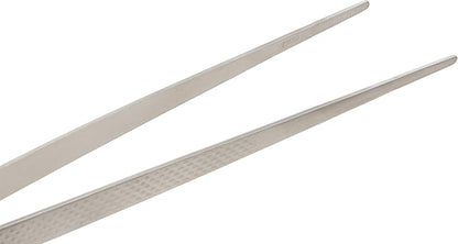 Mercer Culinary 18-8 Stainless Steel Precision Plus Chef Plating Tong, Straight, 11-3/4 Inch