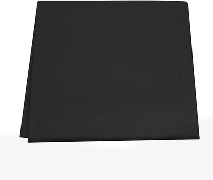 3 Pieces 18 x 21 Inches Cotton Fabric Precut Quilting Fabric Bundles Solid Colors Layer Cakes Quilt Material for DIY Craft Sewing Embroidery (Black)