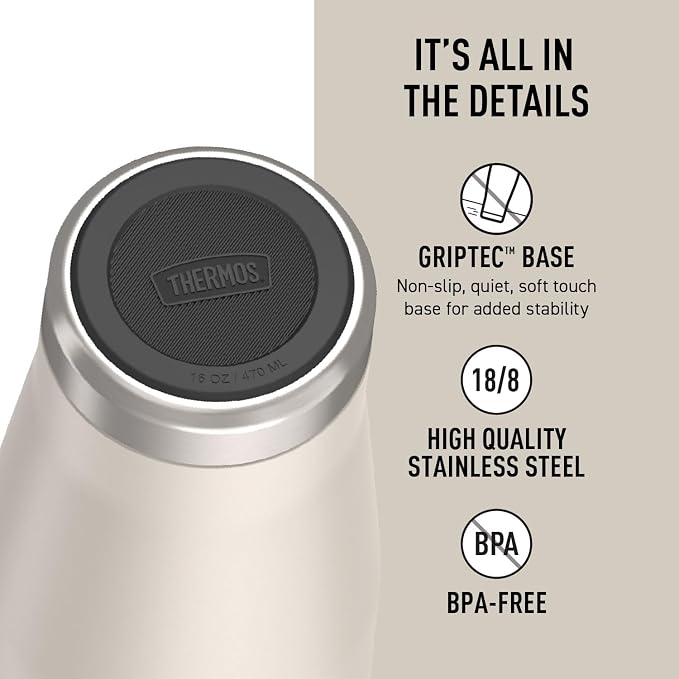 THERMOS ICON SERIES, Stainless Steel Mug, Sandstone, 16 oz