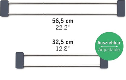 Sanni Shoo drip.line Pure - Adjustable Drip Tray - Practical, Multifunctional Kitchen Rack for Storing Dishcloths and Brushes - Drip Drying Bottles - Heat-Resistant (Ocean, Pure)