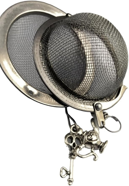Teapot and Skull Key Tea Infuser Ball for Loose Leaves Brewing