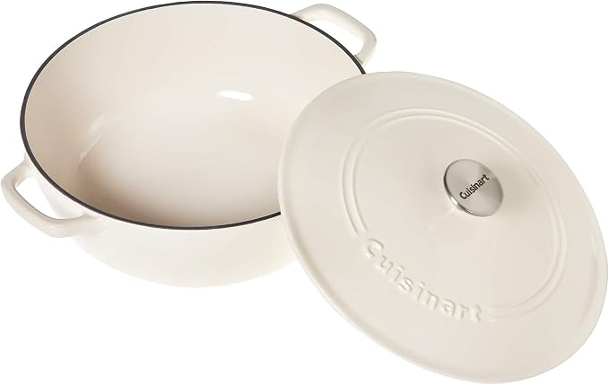 Cuisinart Round Casserole, Cream, 5.5 quart