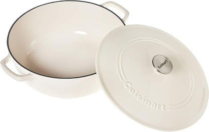 Cuisinart Round Casserole, Cream, 5.5 quart