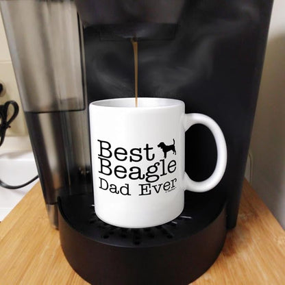 Dog Dad Mug Best Beagle Dad Ever 11oz Ceramic Coffee Mug Tea Cup White