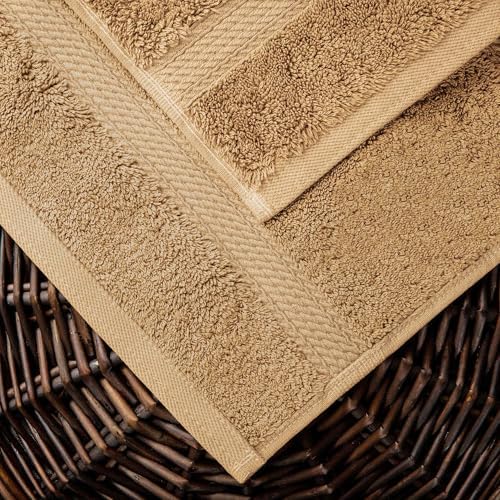 Superior Egyptian Cotton Ultra Plush & Absorbent, 10 Piece Set, Toast
