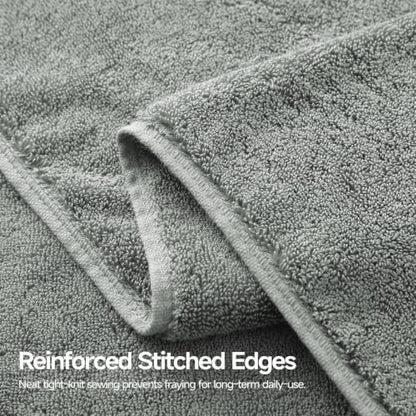 REDKISS 4 Pack Large Bath Towels Set, 100% Cotton, 31x63 in, Heavyweight 760G, Highly Absorbent & Quick Dry, Super Soft Luxury Towels for Bathroom,Hotel Collection - Gray