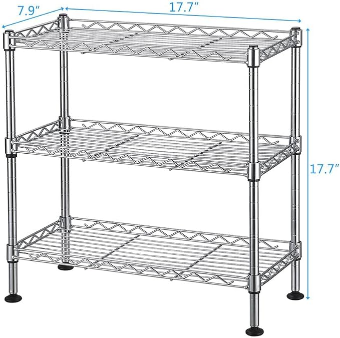 Your Home Storage with the UltraZinc 3-Tier Cabinet Organizer - Adjustable Shelves, for Kitchen Pantry, Bathroom, and Closet
