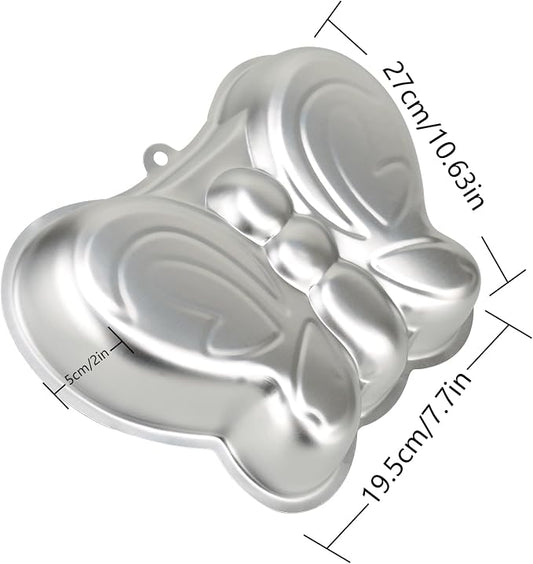 10 Inch Butterfly Cake Pan, 3D Nonstick Birthday Cake Pan, Aluminum Alloy Cake Decorating Mold Baking Tools