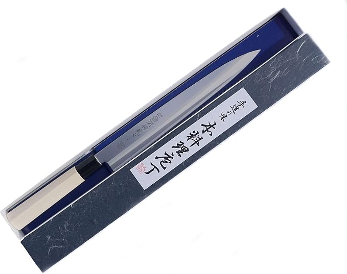 JapanBargain 1560, Extra Long Sushi Sashimi Knife Japaneses High Carbon Stainless Steel Sushi Chef Yanagiba Knife, Made in Japan, 11.75 inch Long