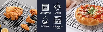 Prestige Baking Cooling Rack 11.5 x 16.5 in Cookware. Air Frying, Baking & Cooking. BPA free, food grade & thick. 100% stainless steel. Chef, professional cook approved.