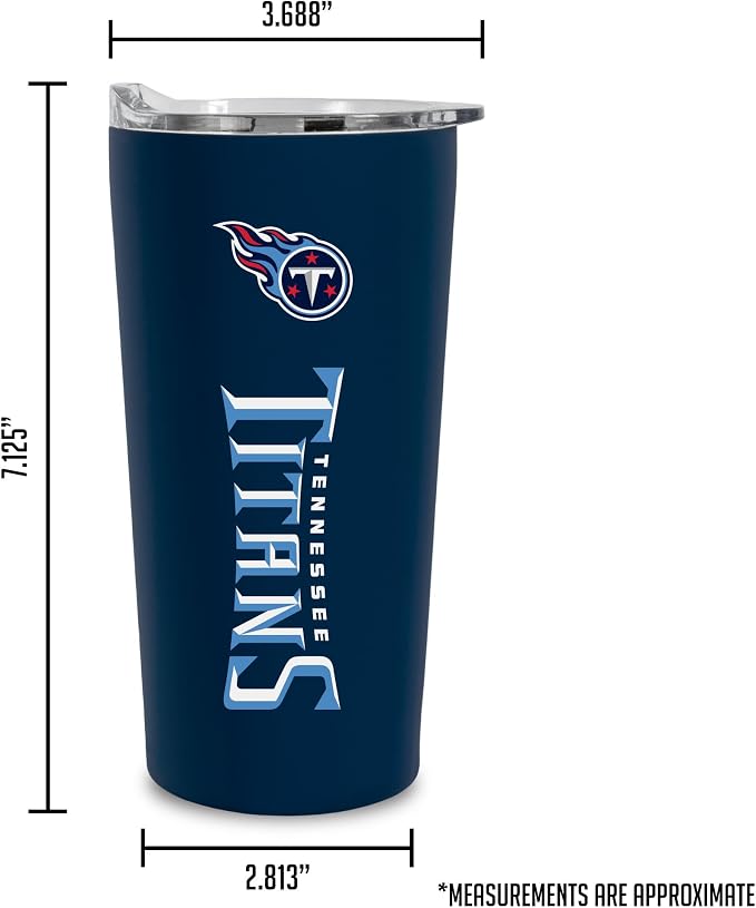 Rico Industries NFL Football Soft Touch, Easy Grip Tumbler
