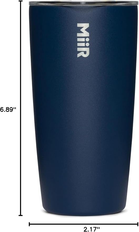 MiiR Tumbler, 16oz | Insulated Stainless Steel with Press Fit Slide Lid – Splash Proof Design, Holds Hot & Cold Beverages, Cup Holder Compatible