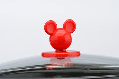 Disney Mickey & Friends 5-Quart Slow Cooker - Food & Dip Warmer for Parties - Electric Slow Cooker with Tempered Glass Lid & Mickey Icon Handle - Kitchen Essential for Soups & Home-Cooked Meals