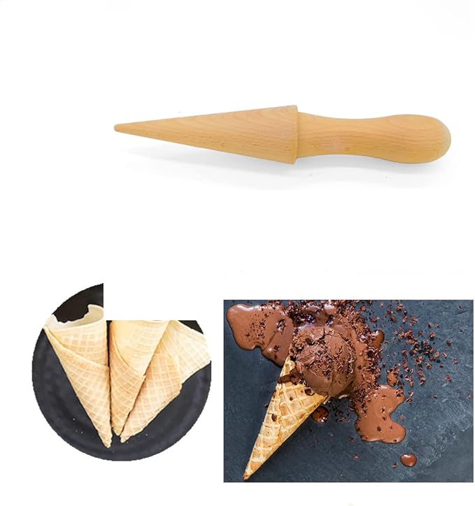 Cone Roller, Waffle Cone Shaper Pizzelle Roller, Pizzelle Cone Roller, Ice Cream Cone Mold for Dessert Cooking Decorating Baking Accessories