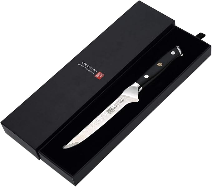 Qin Dynasty Series Boning Knife Pro Kitchen Knife 6 Inch Chef's knife High Carbon Damascus Steel Sharp knife with Ergonomic Handle