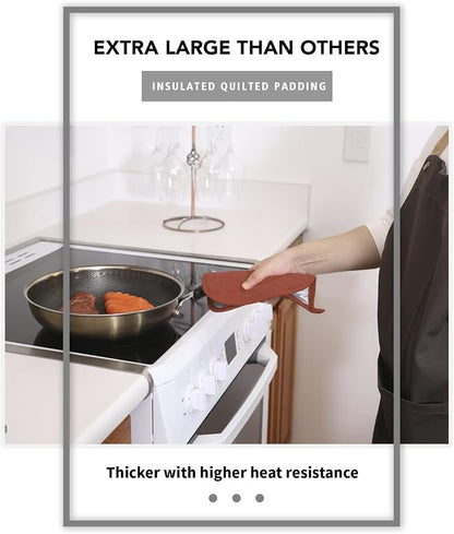 Joyhalo 4 Pack Pot Holders for Kitchen,Cotton Oven Holder with Great Heat Resistance,Non Slip Hot Pads for Kitchen Clearance,Spice