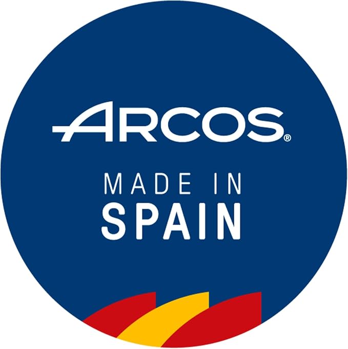 Arcos Chef Knife 8 Inch Stainless Steel. Cooking Knife to Cut and Peel Small Food. Ergonomic Polyoxymethylene Black Handle. Series Tango