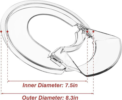 Pouring Shield for KitchenAid Mixer- Mixer Splash Guard for 3.5 Quart Tilt-Head Stand Mixer - Mixer Shield with Removable Pouring Chute, Mixer Accessories and Attachments