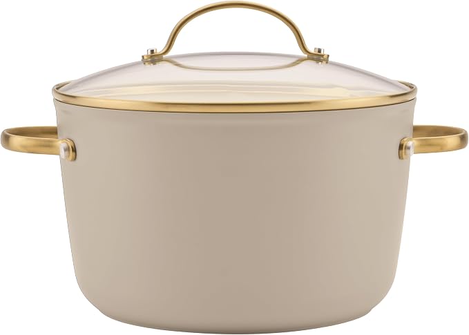 Farberware Forged Induction Ceramic Nonstick Cookware Set, 12-Piece, Taupe Pots & Pans