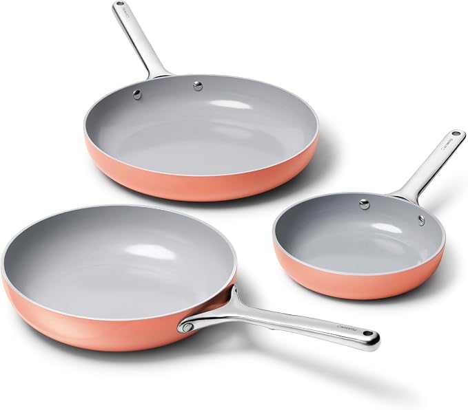 Caraway 8in + 10in Fry + 12in Fry Set Perracotta