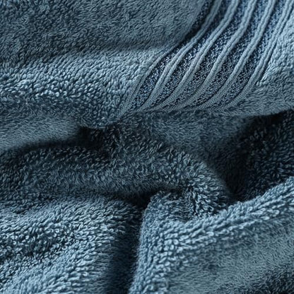 Superior Egyptian Cotton 12-Piece Towel Set, Assorted Towels for Home Bathroom, Guest Bath Decor Essentials, Includes 4 Bath, 4 Hand, 4 Face Towels/Washcloths, Quick Dry, Absorbent - Sapphire