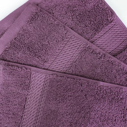 Superior Egyptian Cotton 800 GSM Plush & Absorbent, 9 Piece Set, Plum