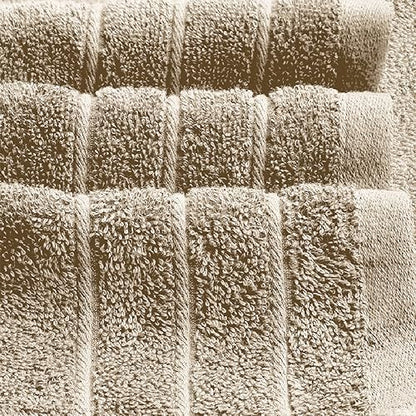 Tens Towels 8 Piece Towel Set, 2 XL Bath, 2 Hand, 4 Washcloth, Beige