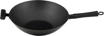 Helen's Asian Kitchen Premium Excalibur Non-Stick Wok, 14-Inch Flat Bottom
