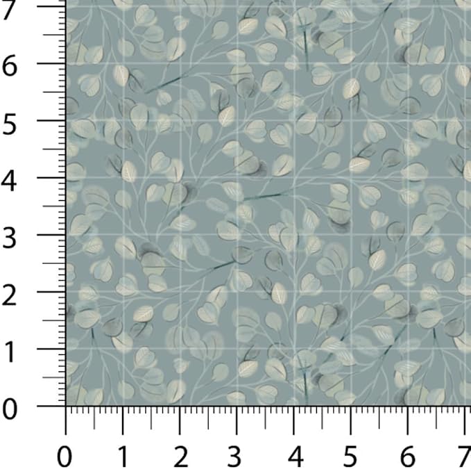 Patchwork Fabric Panel 100x155 cm, 100% Cotton Satin, 6 Coordinated Vintage Botanical Floral Patterns, Soft Sage Neutral Quilting & Sewing Fabric (Vintage Pastels, 6pcs 50x50cm)